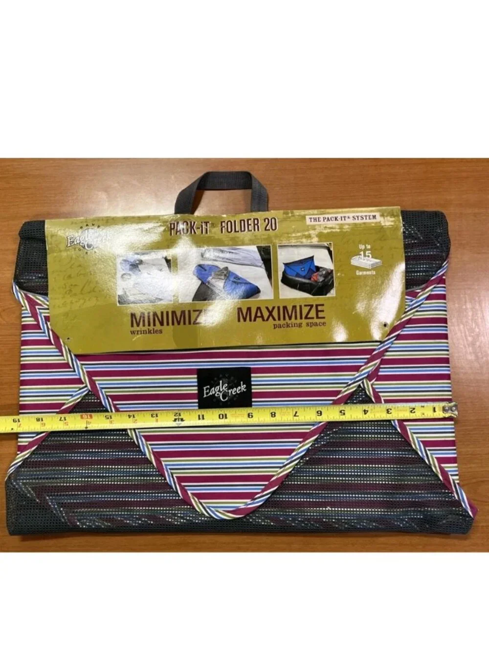 Eagle Creek Pack-It Folder 20 Large Striped Garment Organizer NWT